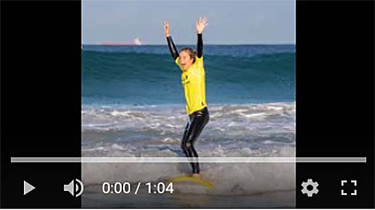 B Soft Boards are used by Scarborough Beach Surf School