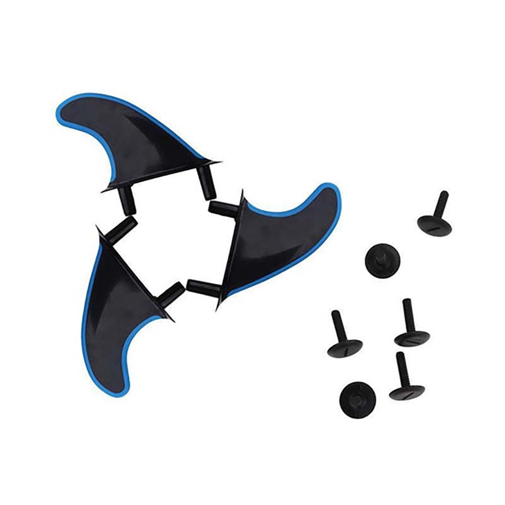 3 x G5 Rubber Edge Soft Board Fins and Screws 