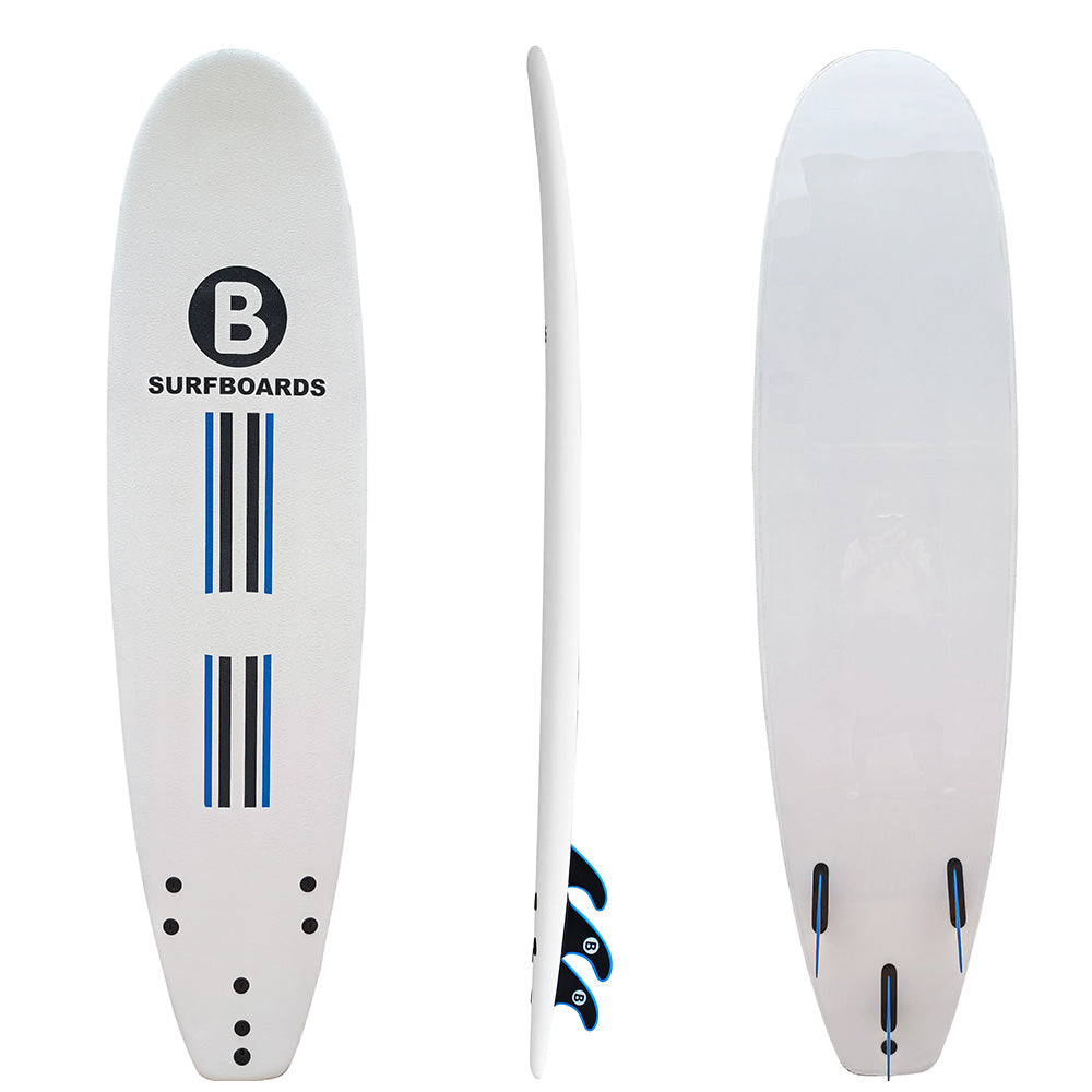 7’2 B SOFT BOARD White