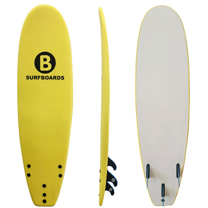 6’6 B SOFT BOARD Yellow